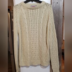 Mens,fisherman Sweater L Cable Knit Chunky Sweater,Cozy,vintage,women,men